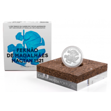 V CENTENÁRIO DA VIAGEM DE CIRCUM-NAVEGAÇÃO DE FERNÃO DE MAGALHÃES - MACTAN 1521 (PRATA PROOF)